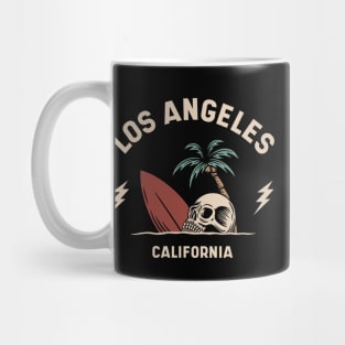 Vintage Surfing Los Angeles, California Mug